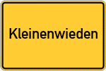 Place name sign Kleinenwieden