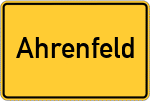Place name sign Ahrenfeld