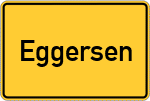 Place name sign Eggersen, Domäne