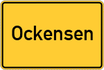 Place name sign Ockensen