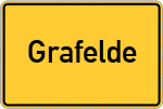 Place name sign Grafelde