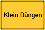 Place name sign Klein Düngen