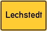 Place name sign Lechstedt