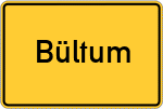 Place name sign Bültum