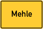 Place name sign Mehle