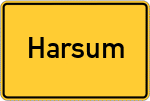 Place name sign Harsum