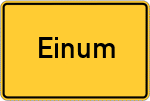 Place name sign Einum, Kreis Hildesheim