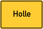 Place name sign Holle
