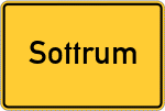 Place name sign Sottrum, Kreis Hildesheim