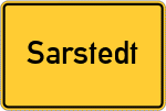 Place name sign Sarstedt