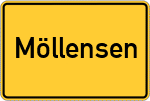 Place name sign Möllensen