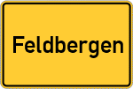 Place name sign Feldbergen