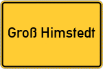 Place name sign Groß Himstedt