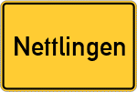 Place name sign Nettlingen