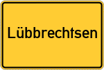 Place name sign Lübbrechtsen