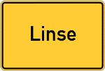Place name sign Linse