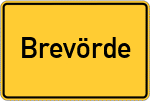 Place name sign Brevörde