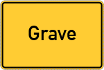 Place name sign Grave, Kreis Holzminden