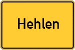 Place name sign Hehlen