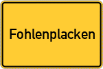 Place name sign Fohlenplacken