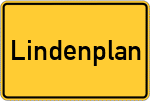 Place name sign Lindenplan, Niedersachsen