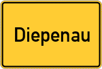 Place name sign Diepenau