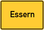 Place name sign Essern