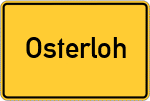 Place name sign Osterloh