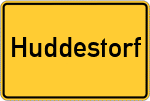 Place name sign Huddestorf