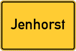 Place name sign Jenhorst