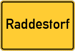 Place name sign Raddestorf