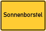 Place name sign Sonnenborstel