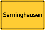 Place name sign Sarninghausen