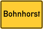 Place name sign Bohnhorst