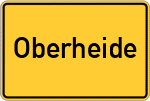 Place name sign Oberheide