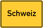 Place name sign Schweiz