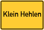 Place name sign Klein Hehlen
