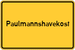 Place name sign Paulmannshavekost