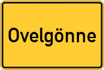Place name sign Ovelgönne, Kreis Celle