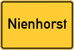 Place name sign Nienhorst