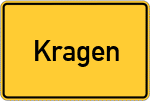 Place name sign Kragen