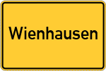 Place name sign Wienhausen