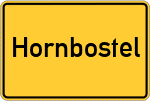 Place name sign Hornbostel
