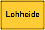 Place name sign Lohheide