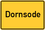 Place name sign Dornsode