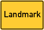 Place name sign Landmark