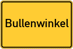 Place name sign Bullenwinkel