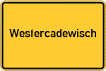 Place name sign Westercadewisch