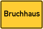 Place name sign Bruchhaus