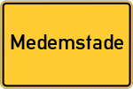 Place name sign Medemstade